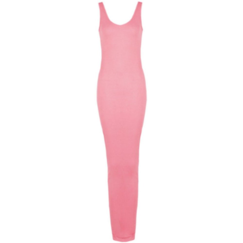 Coral Pink Maxi Dress